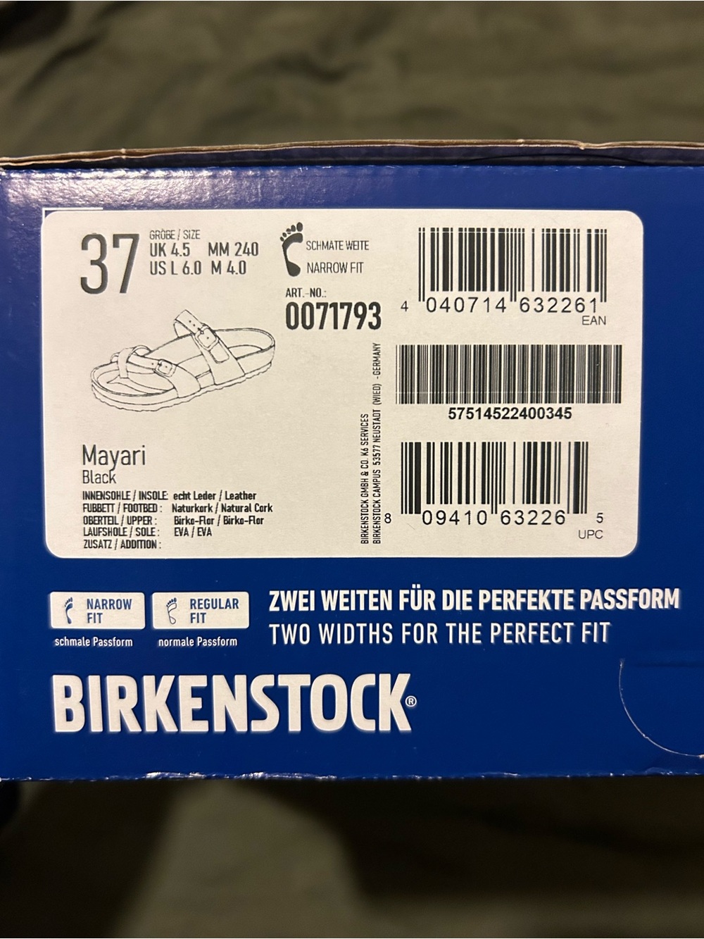 Birkenstock Black Mayari Sandals (Narrow) - Picture 6 of 6